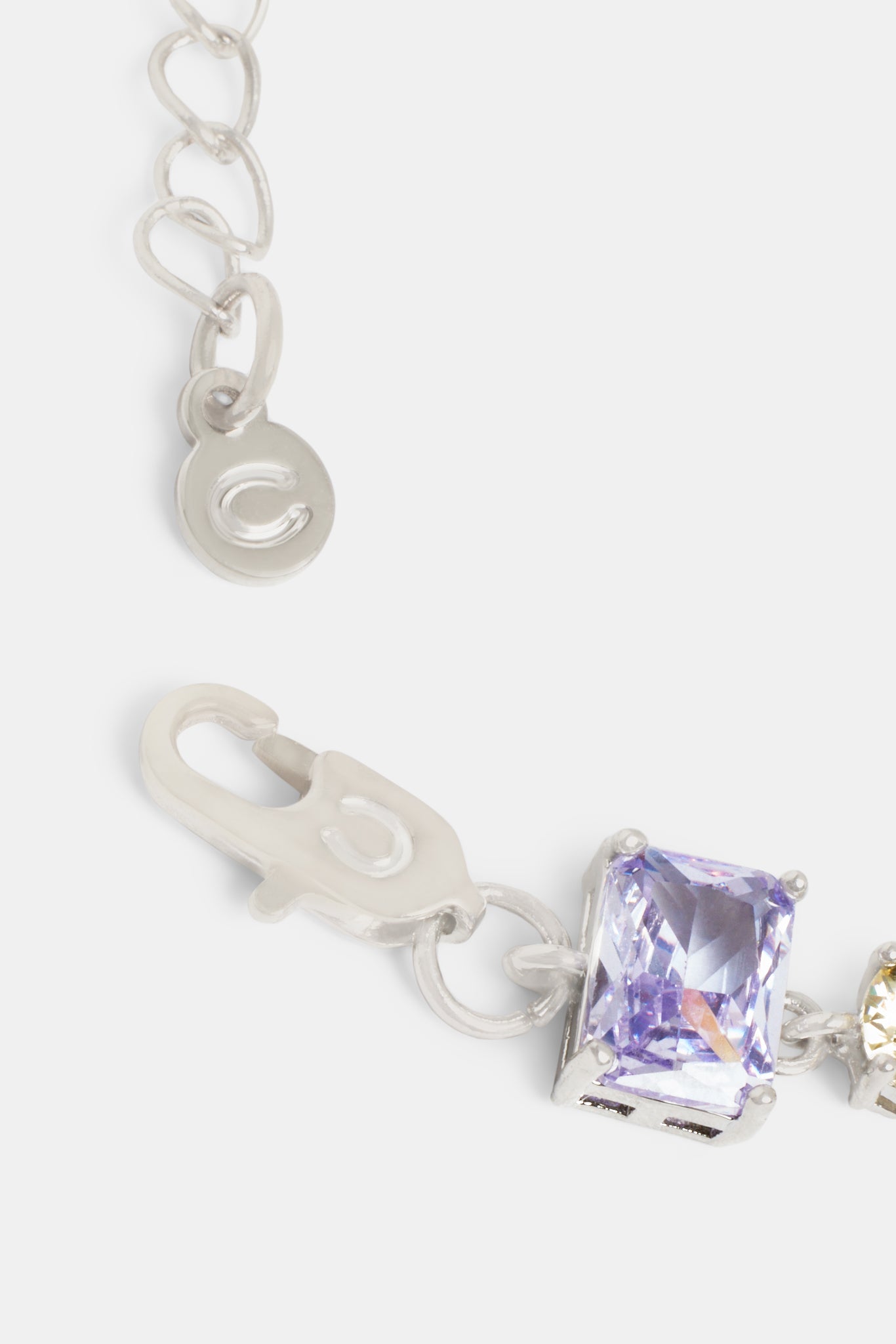 Iced CZ Buntes Tennisarmband in gemischten Formen