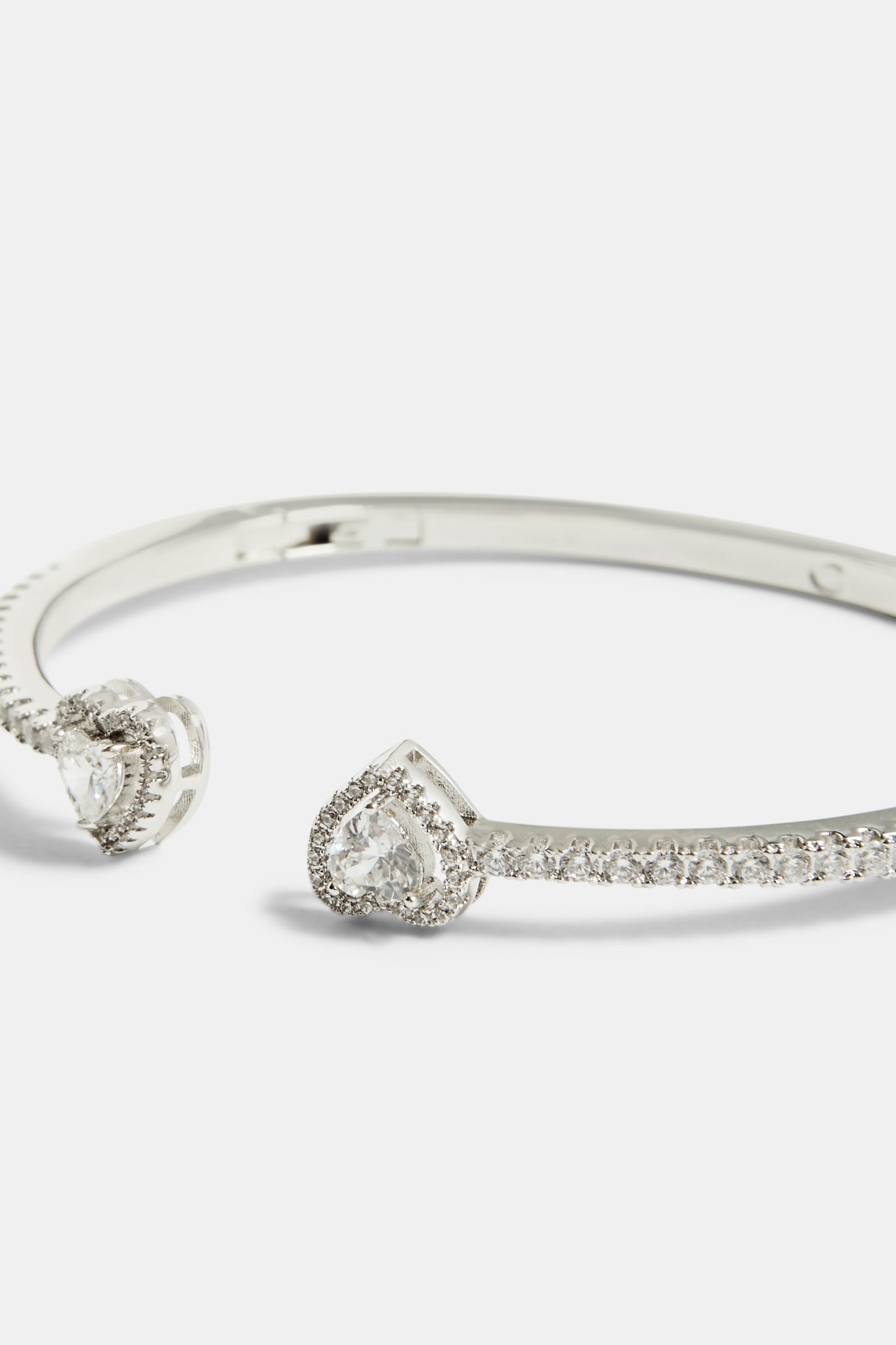 Iced CZ Heart Bangle – Cernucci