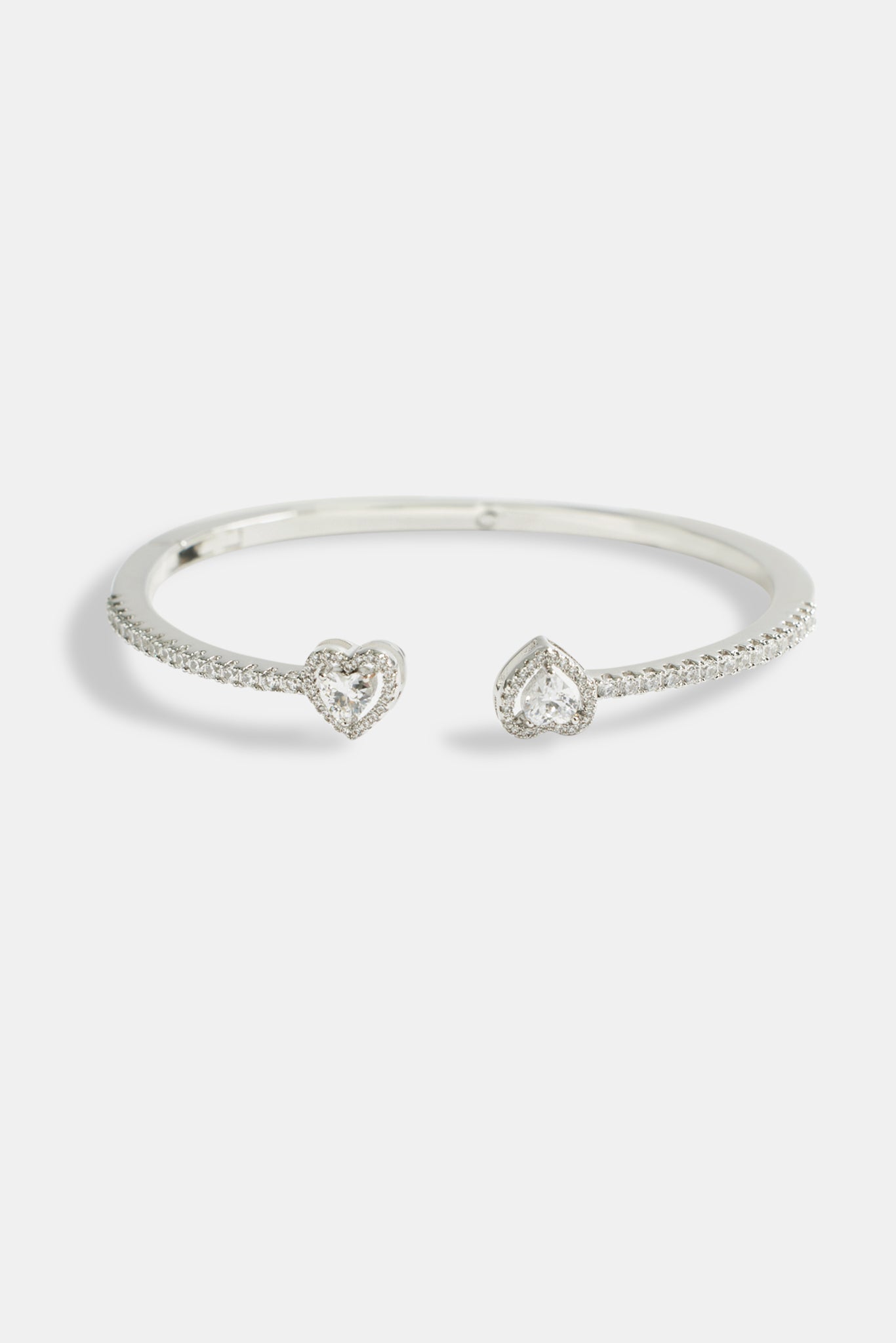 Iced CZ Heart Bangle – Cernucci
