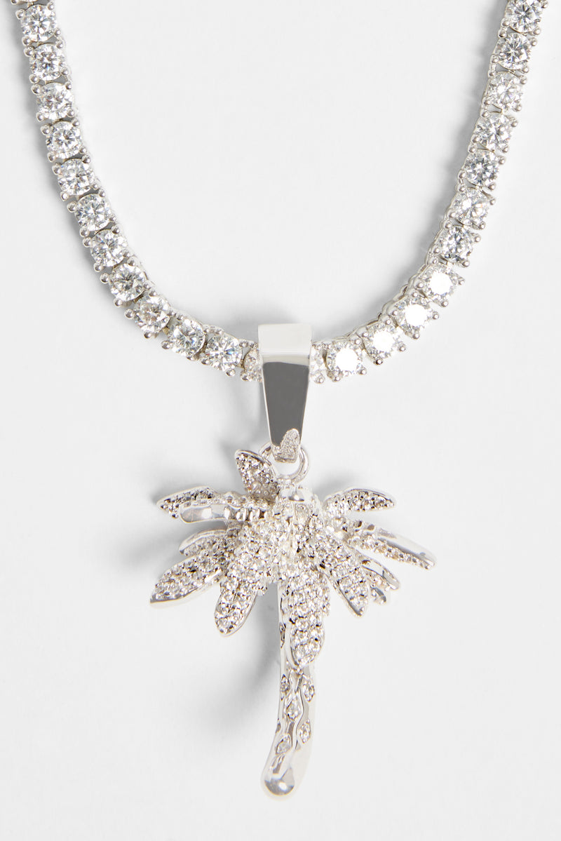 Sterling Silver Abalone Palm Tree Necklace (91306) – J Loupe