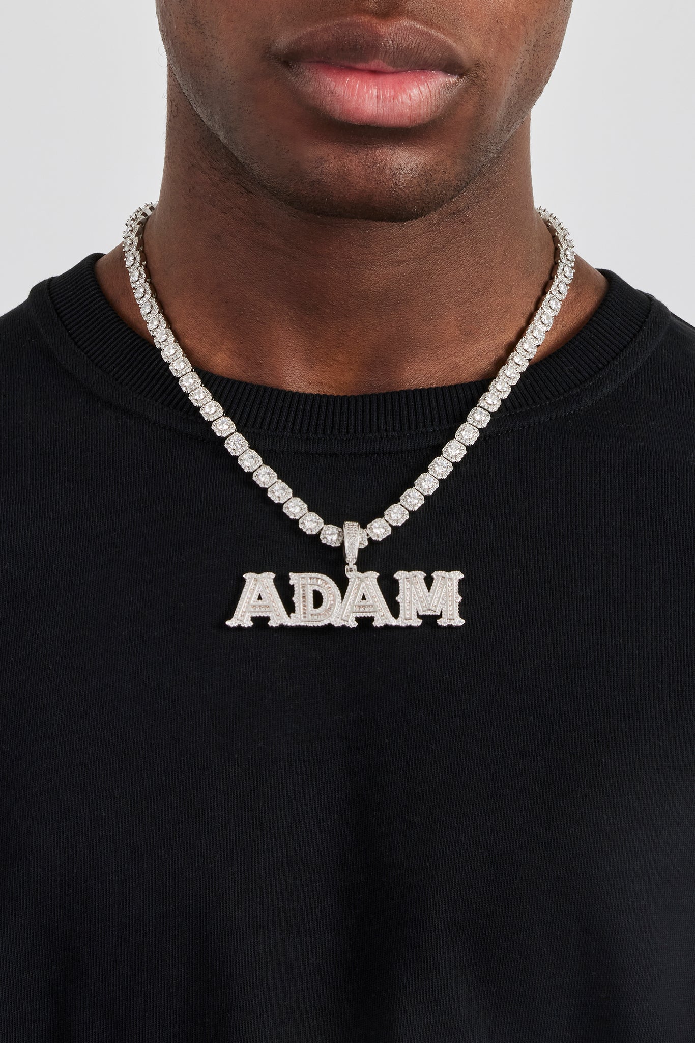 Anhänger mit Buchstaben in der Mitte, 22 mm