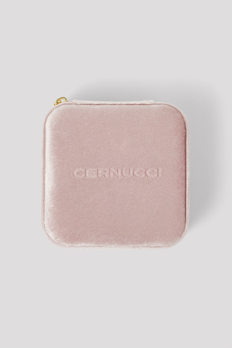 Cernucci Mirror Jewellery Travel Case - Pink