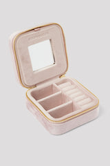Cernucci Mirror Jewellery Travel Case - Pink