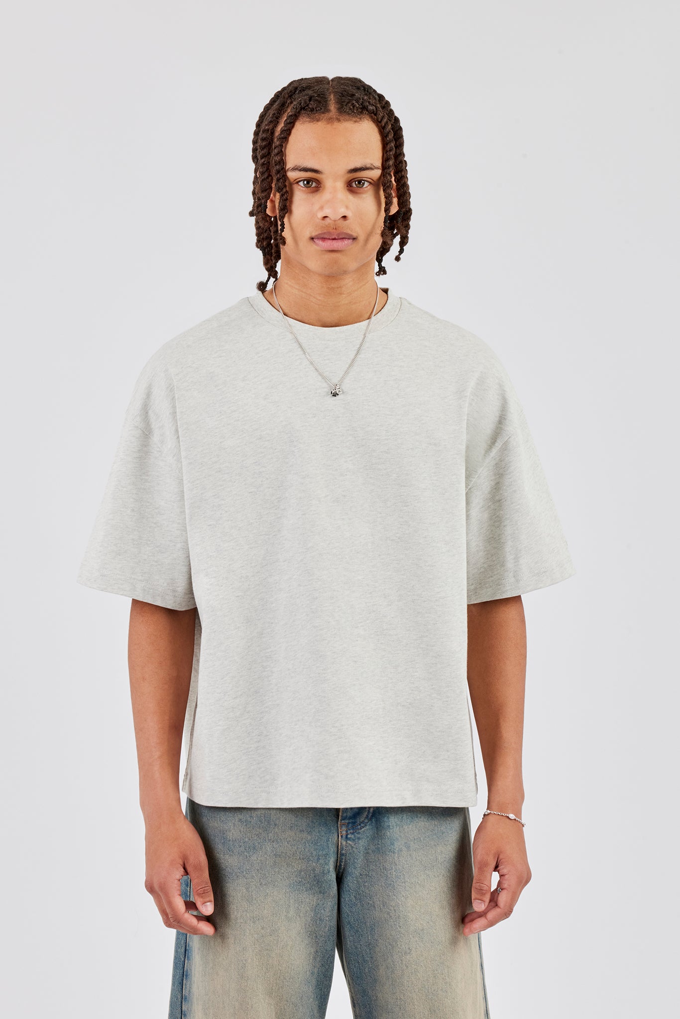 Boxy T-Shirt - Ash Grey