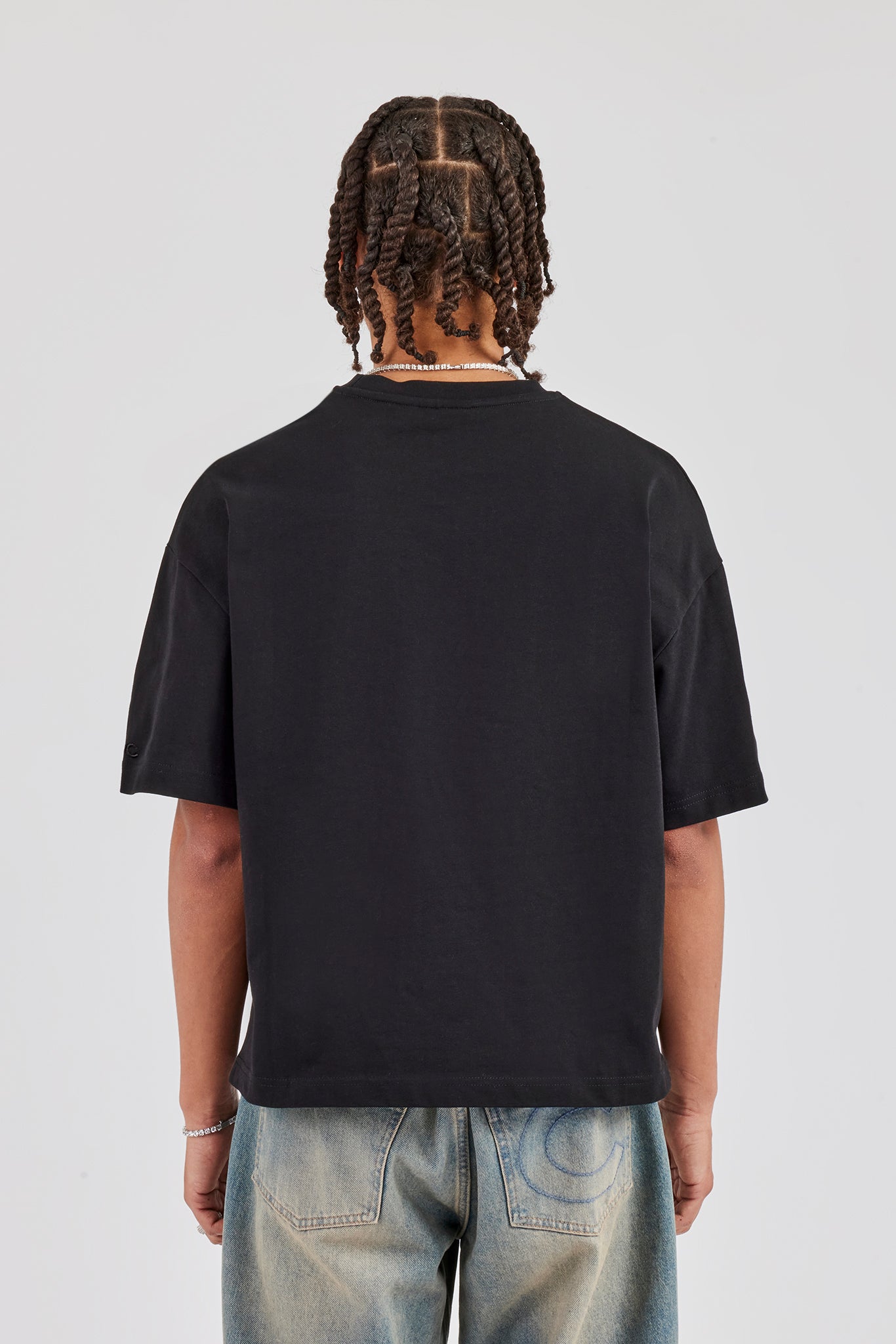 Boxy T-Shirt - Schwarz