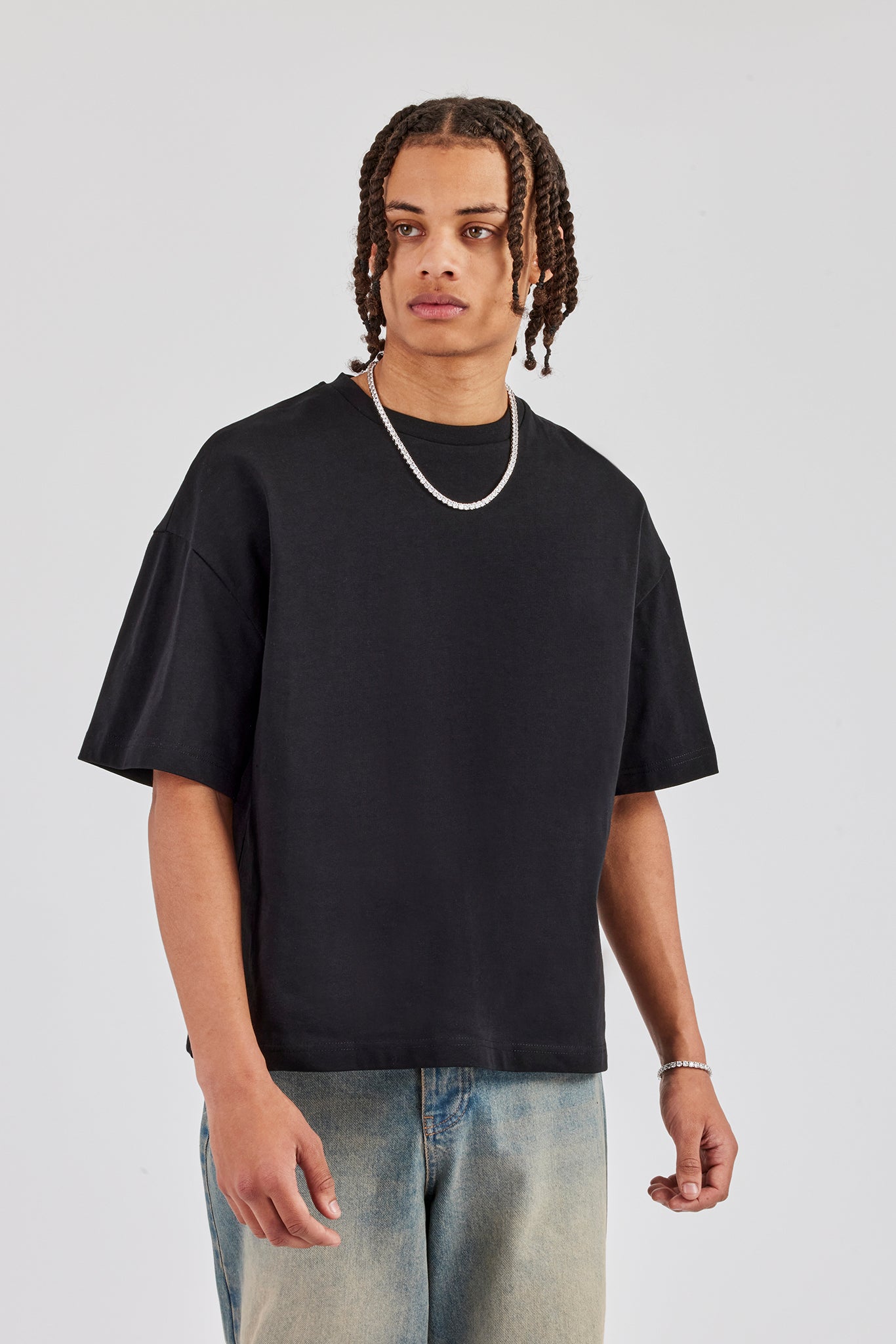 Boxy Shirt Example Boxy T-Shirt - Black | Mens Tees & Vests | Shop T-Shirts at CERNUCCI ...