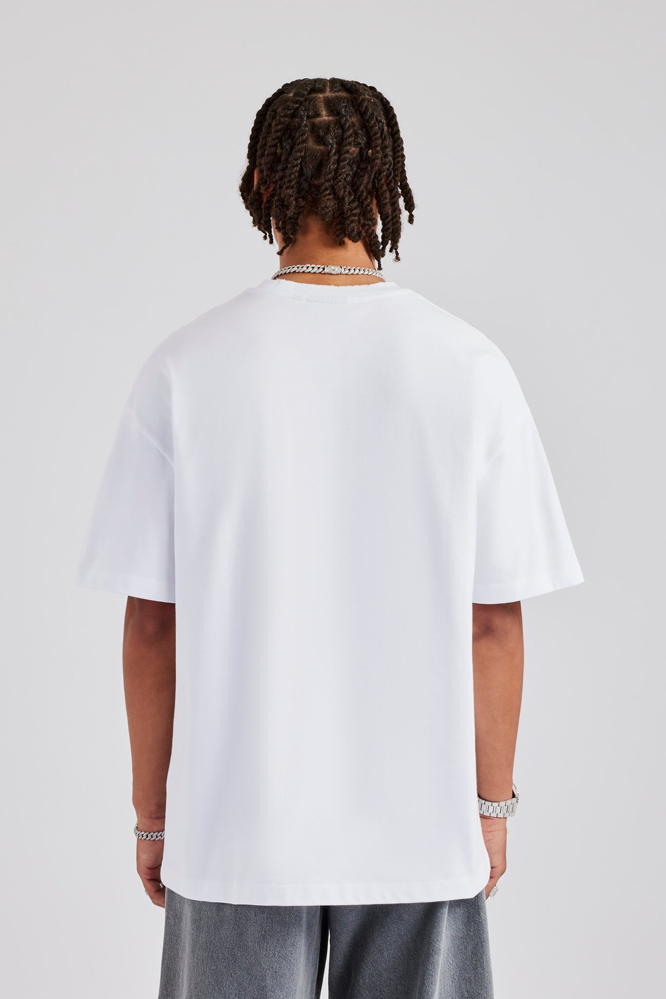 Oversize-T-Shirt mit Diamond Grills-Grafik