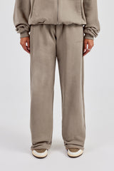 Cernucci Jogginghose mit weitem Bein – Taupe