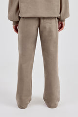 Cernucci Jogginghose mit weitem Bein – Taupe