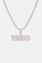 60mm Iced Baguette Name Pendant