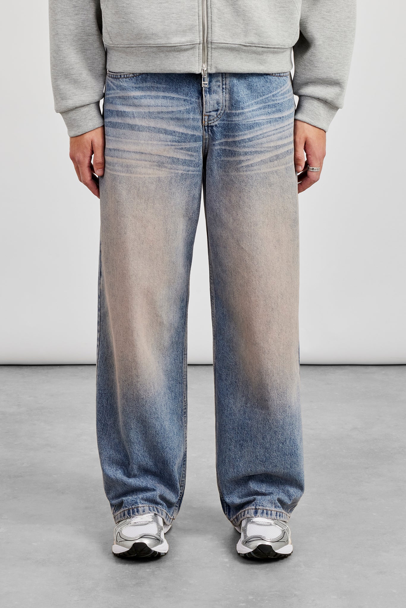 Baggy Peach Tint Jeans - Peach Tint