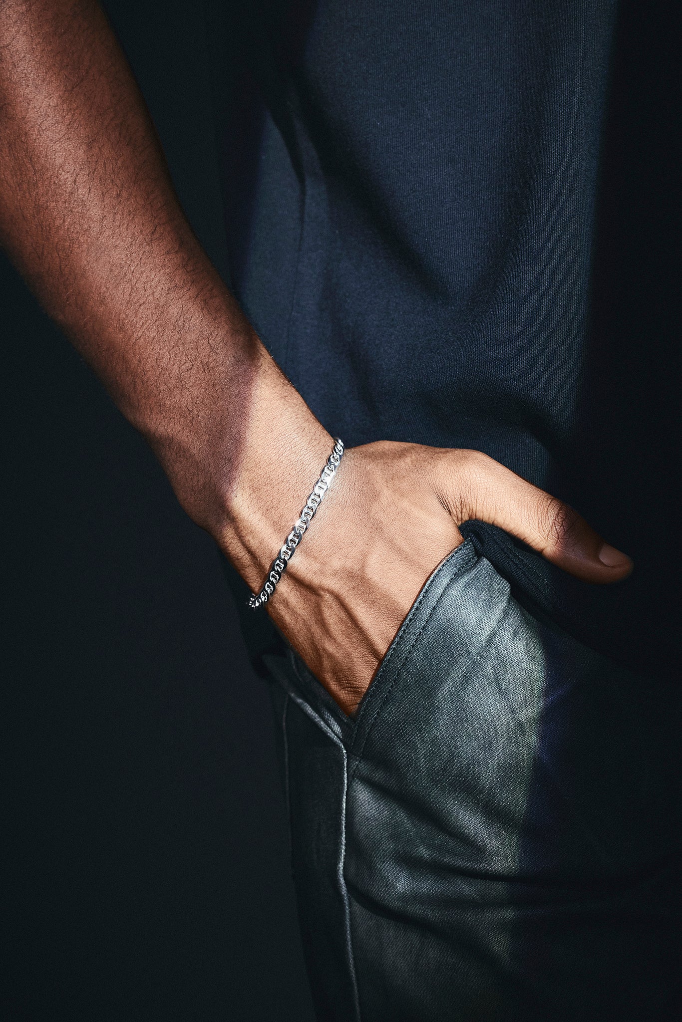 Kubanisches Armband aus 925er Sterlingsilber 