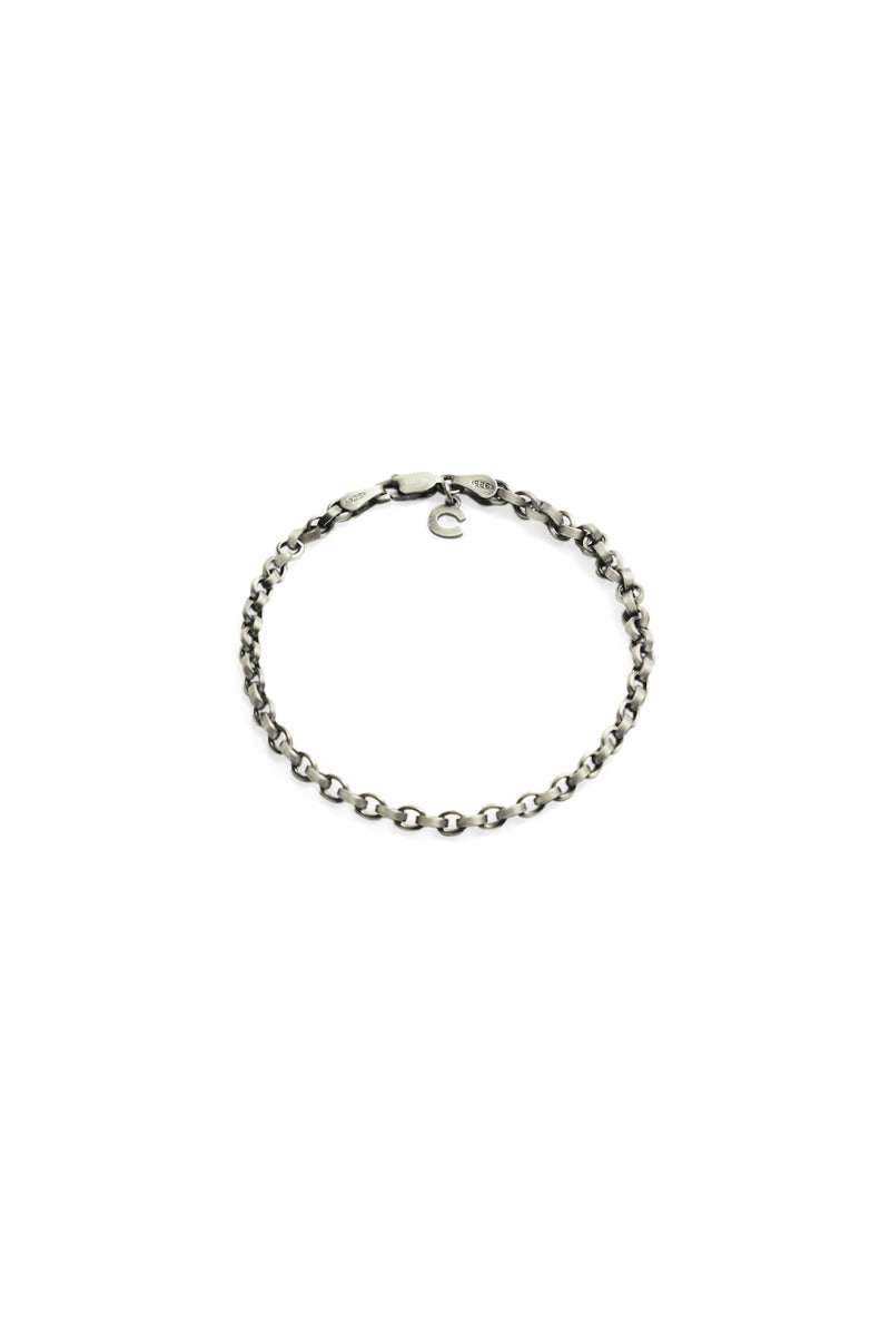 925 Sterling Silver Oxidised Anchor Bracelet