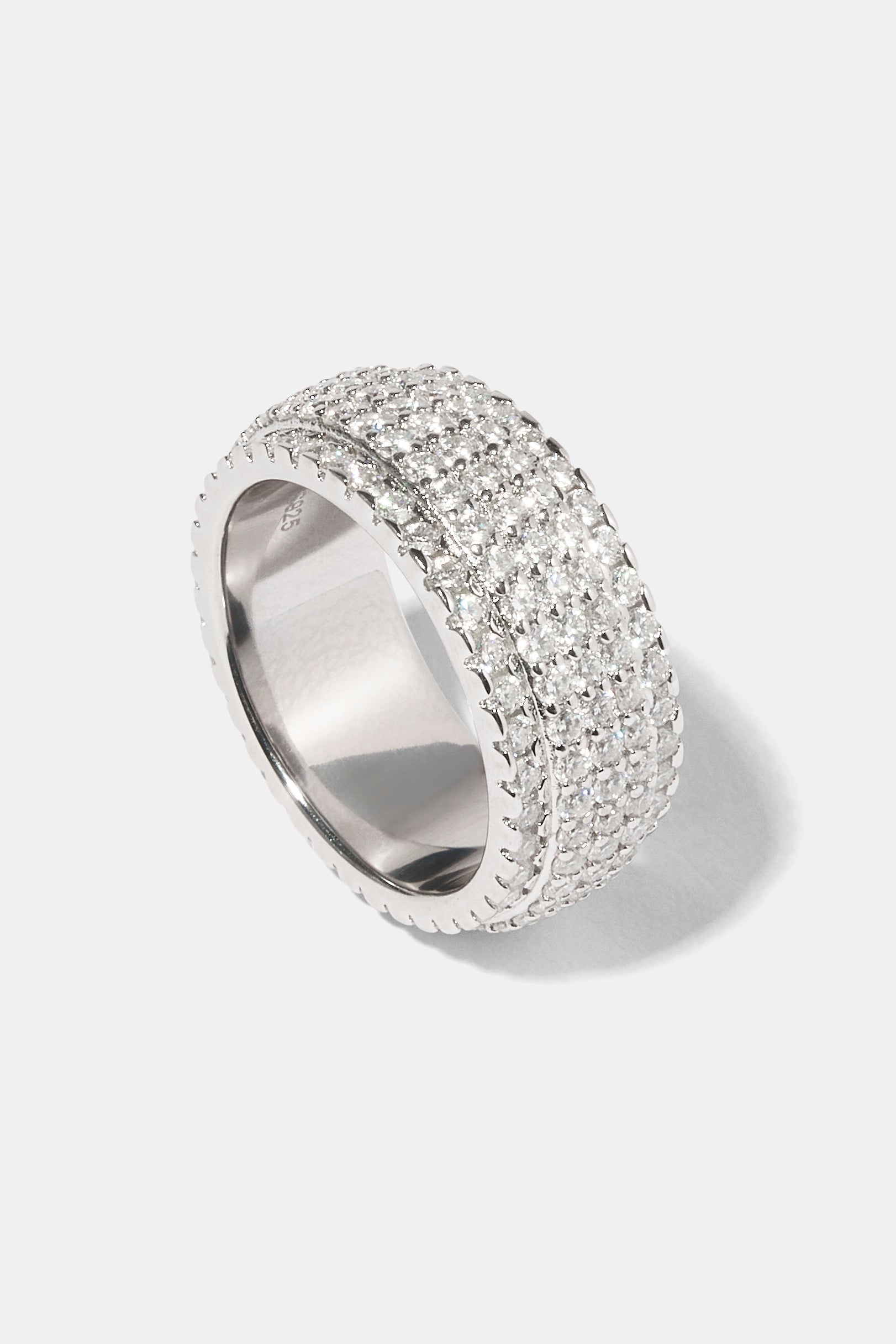 Moissanite 5 Row Ring - 10mm