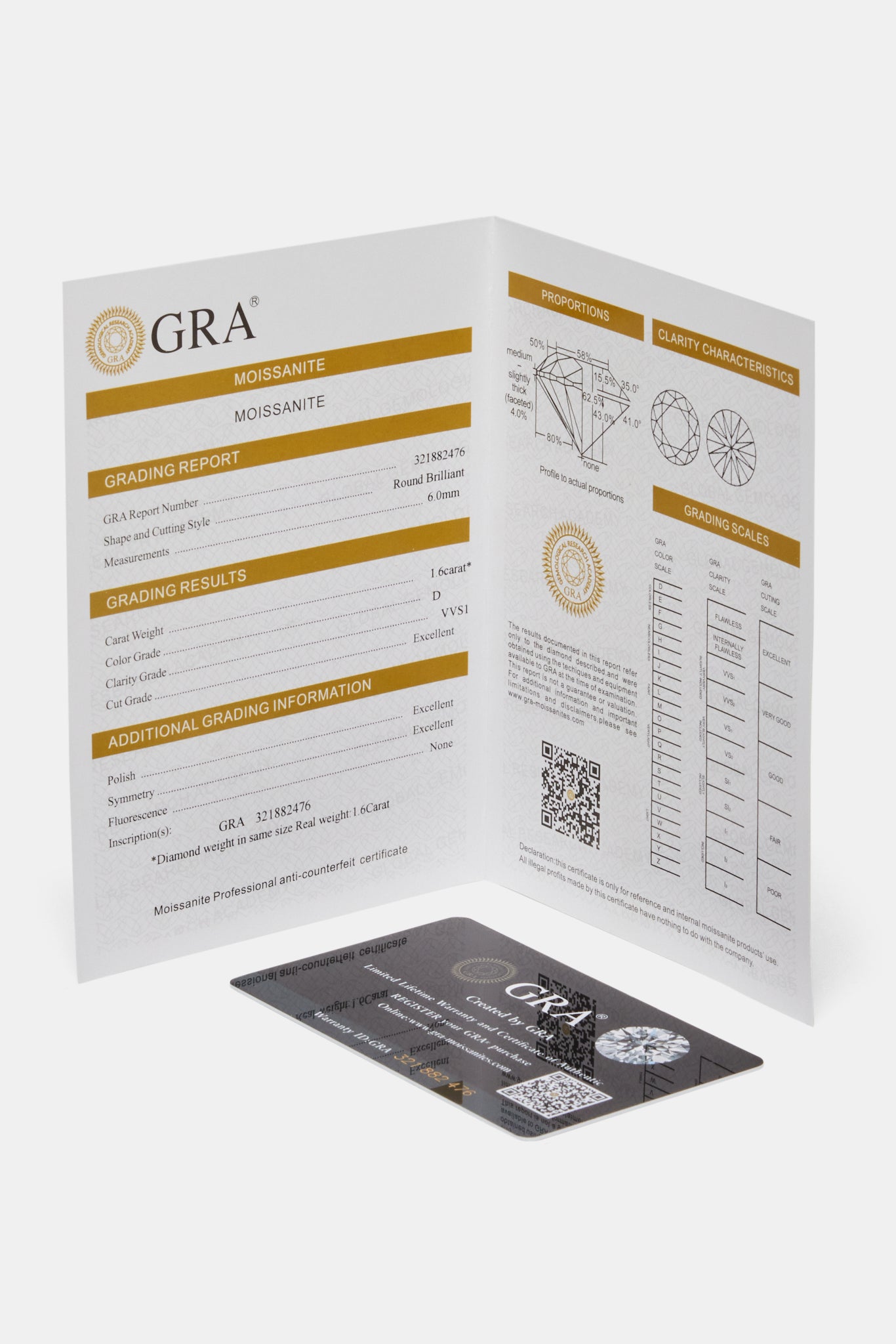 Moissanit 6mm 925 Ohrstecker