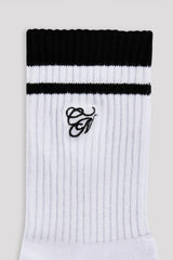 CN Embroidered Sock - White