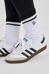 CN Embroidered Sock - White