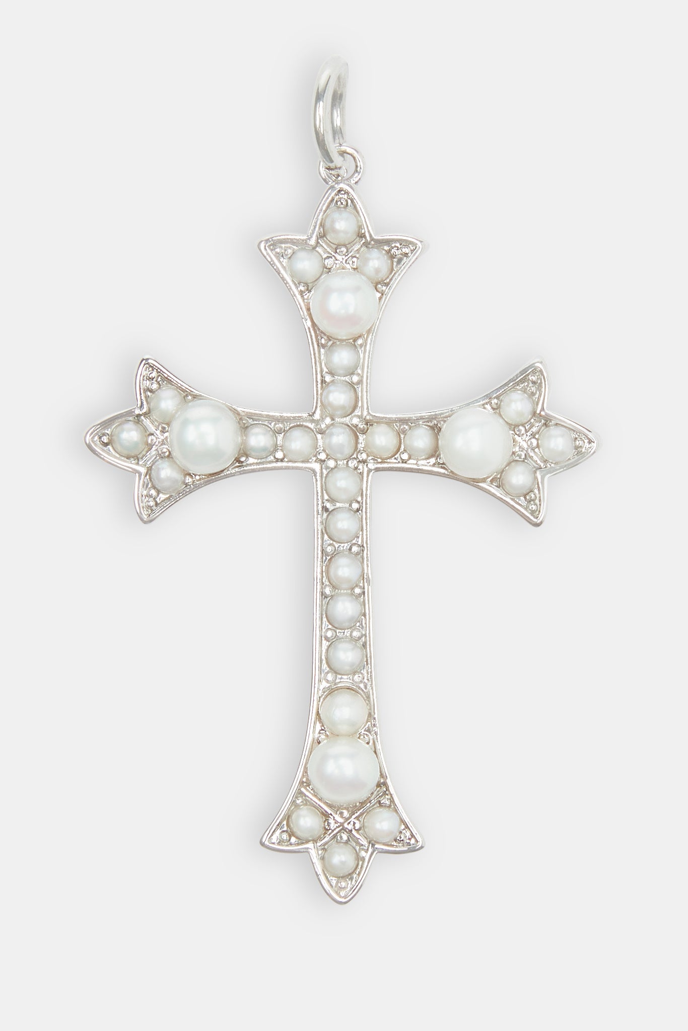 Celtic Cross Pearl Pendant