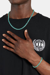 5 mm Tennisarmband – Aqua