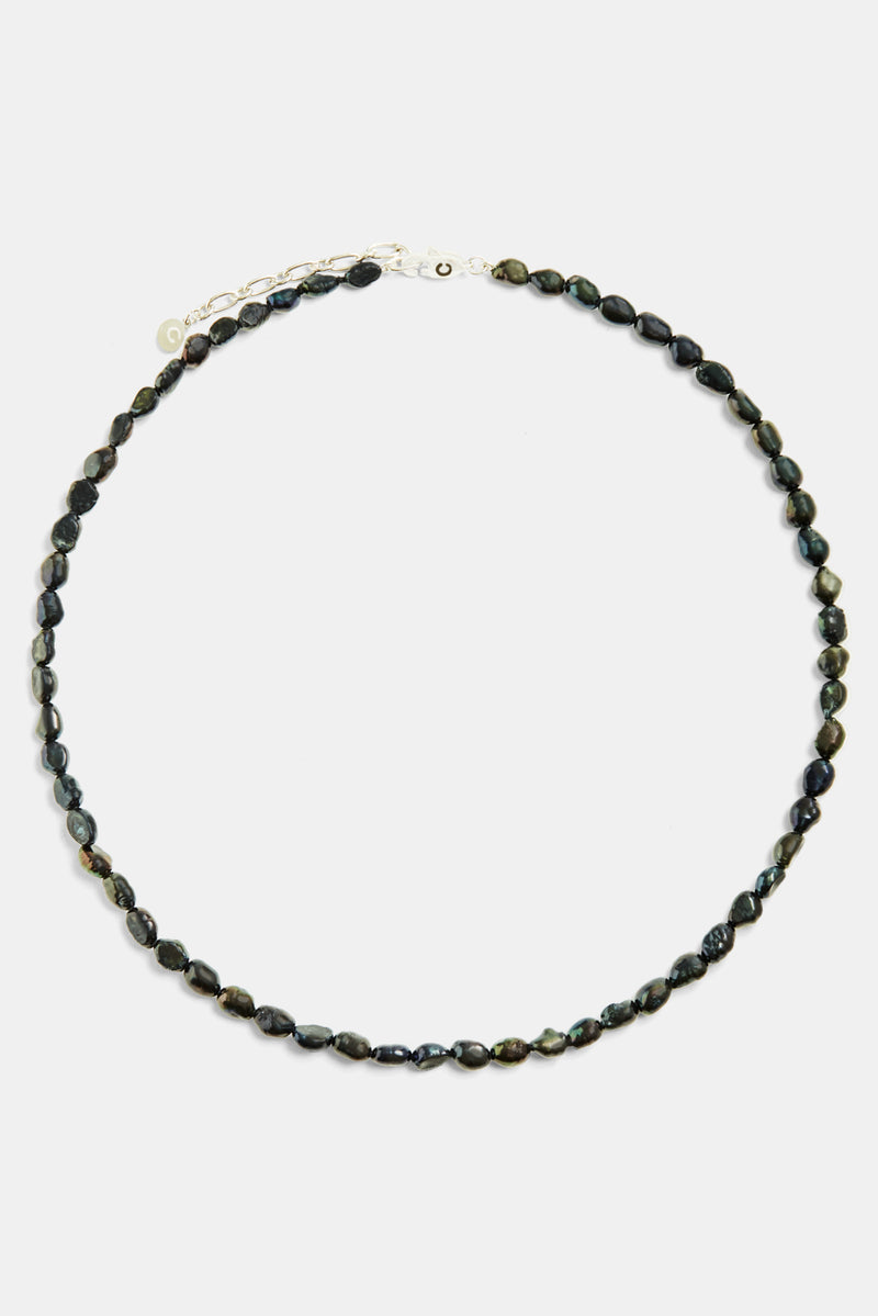 Freshwater Baroque Oil-Slick Pearl Necklace 18+2