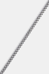 Miami Cuban Armband – 3,5 mm – Weiß