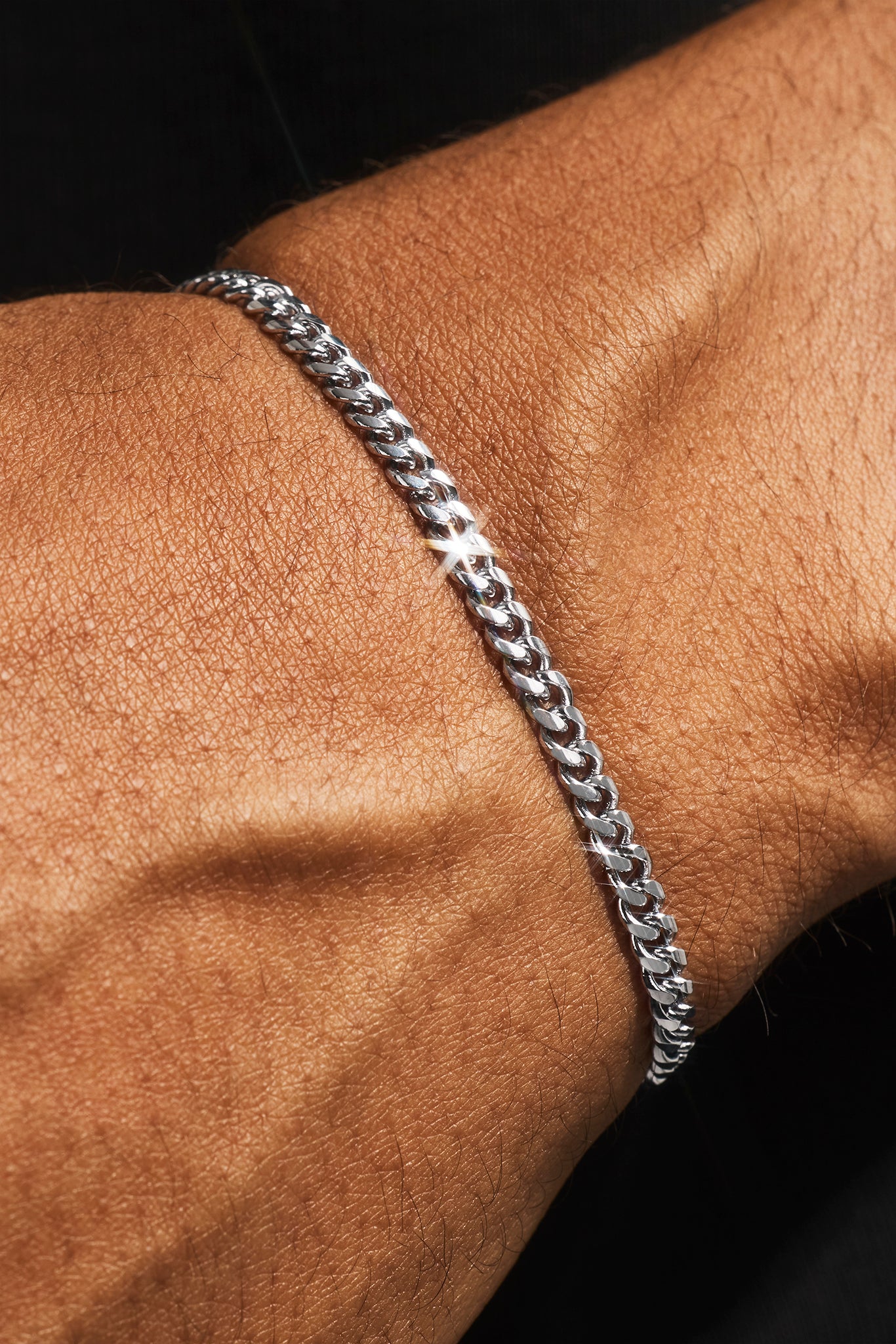 Miami Cuban Bracelet - 3.5mm - White