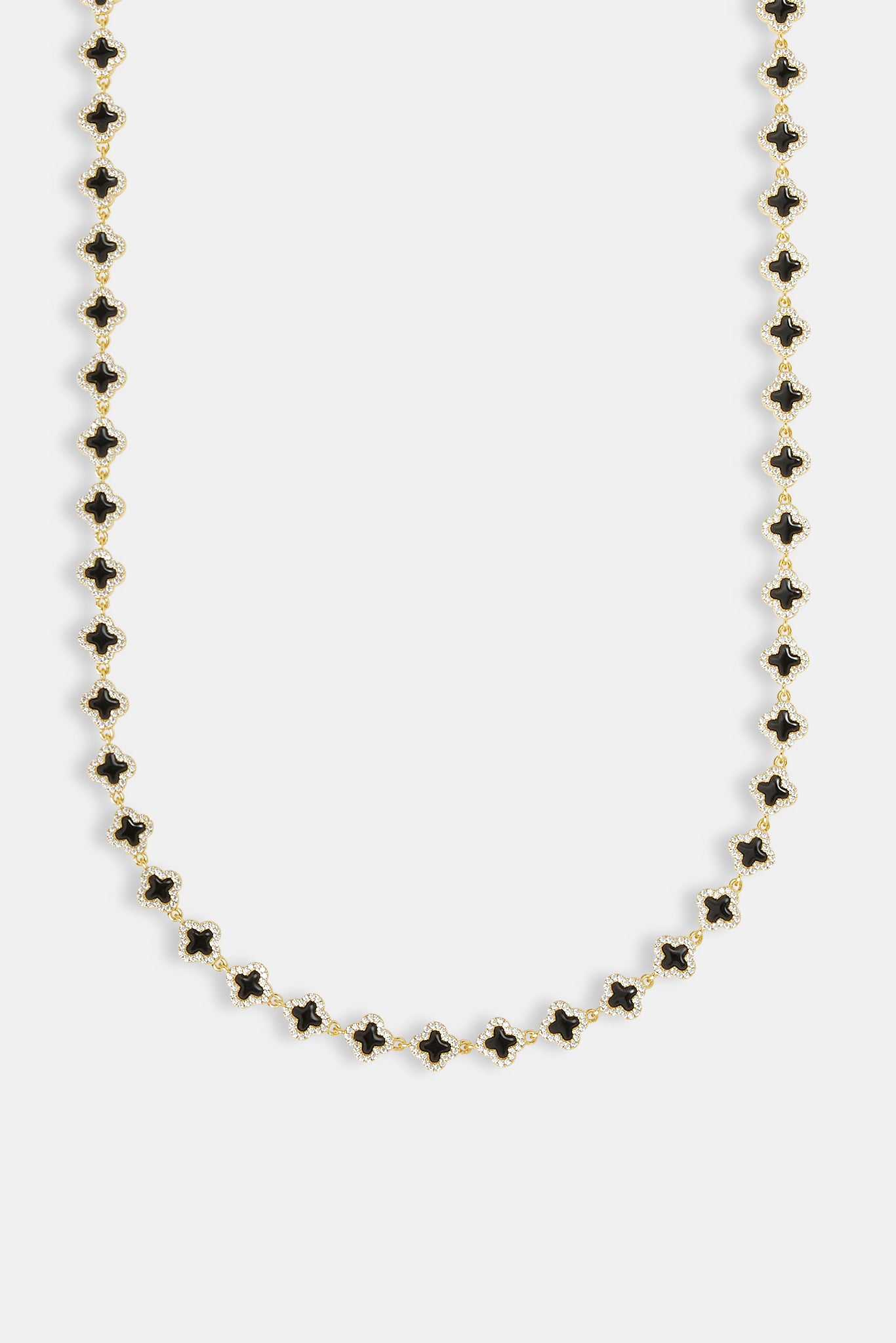 Black Enamel Motif Chain - 8mm