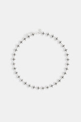 Schwarze Emaille-Motivkette – 10 mm