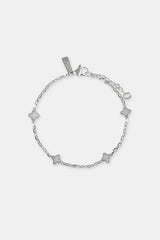 Rolo-Armband mit blauem Achatmotiv – 8 mm