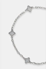 Rolo-Armband mit blauem Achatmotiv – 8 mm