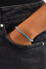 Gradient Blue Tennis Bracelet - 3mm - White