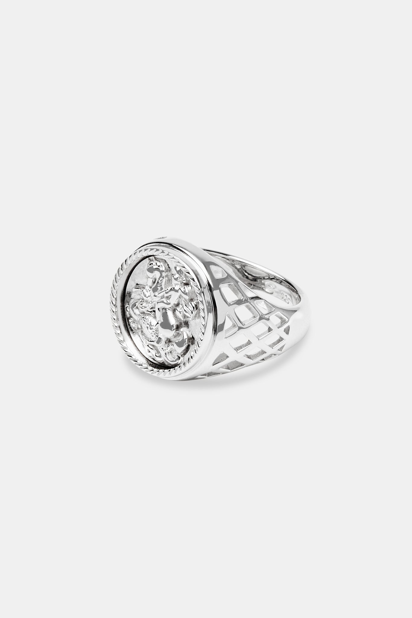 Polierter Siegelring „Chariot“ – 20 mm