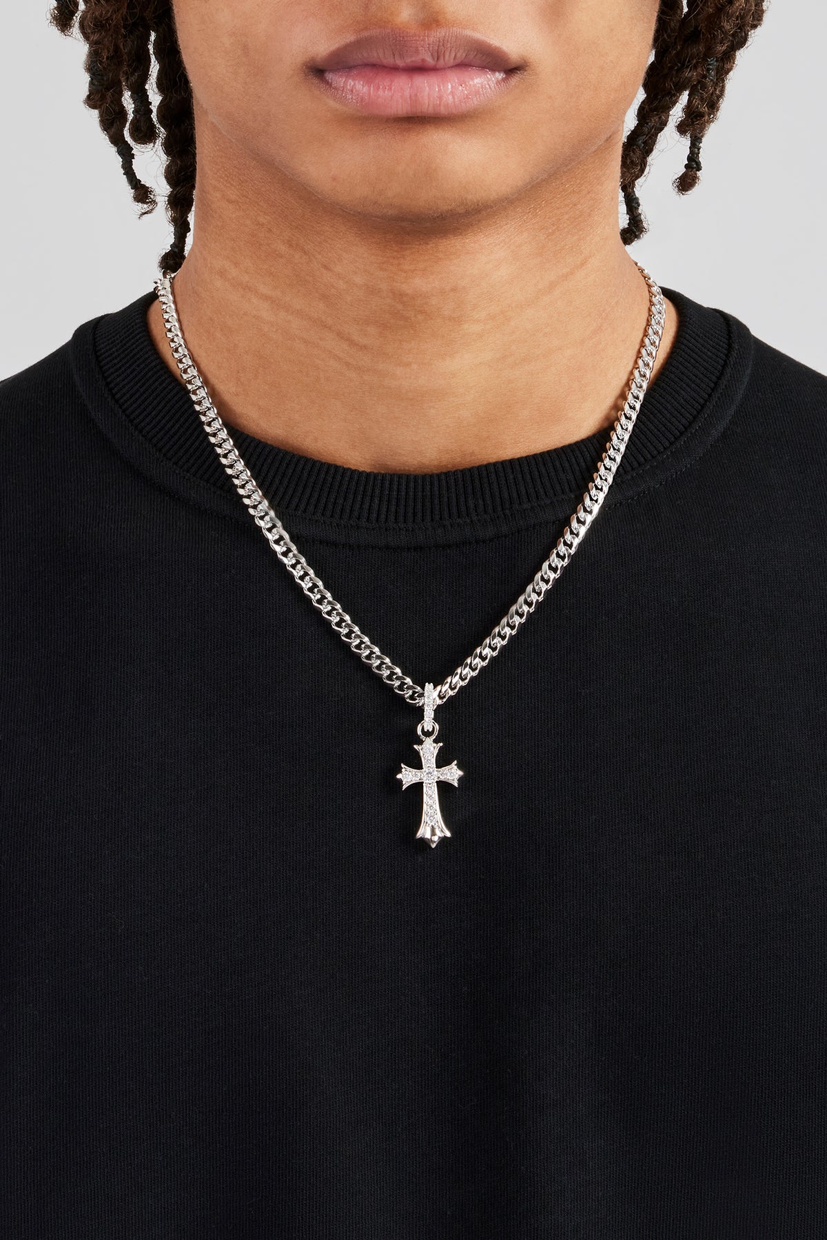 Chunky Cross Polished Cuban Chain 5mm Mens Chains Shop Motif