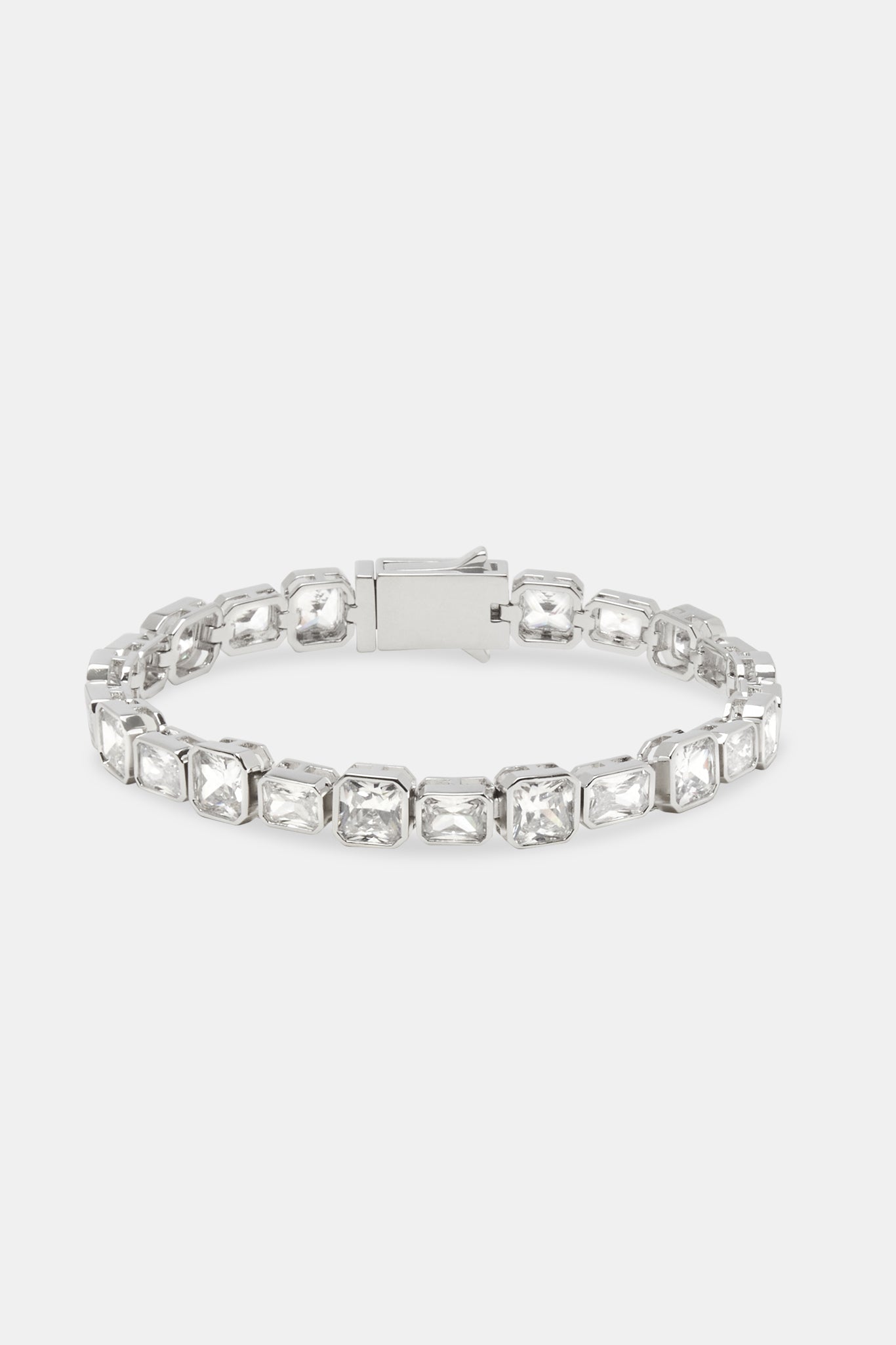 Iced Alternating Square Armband - 8mm