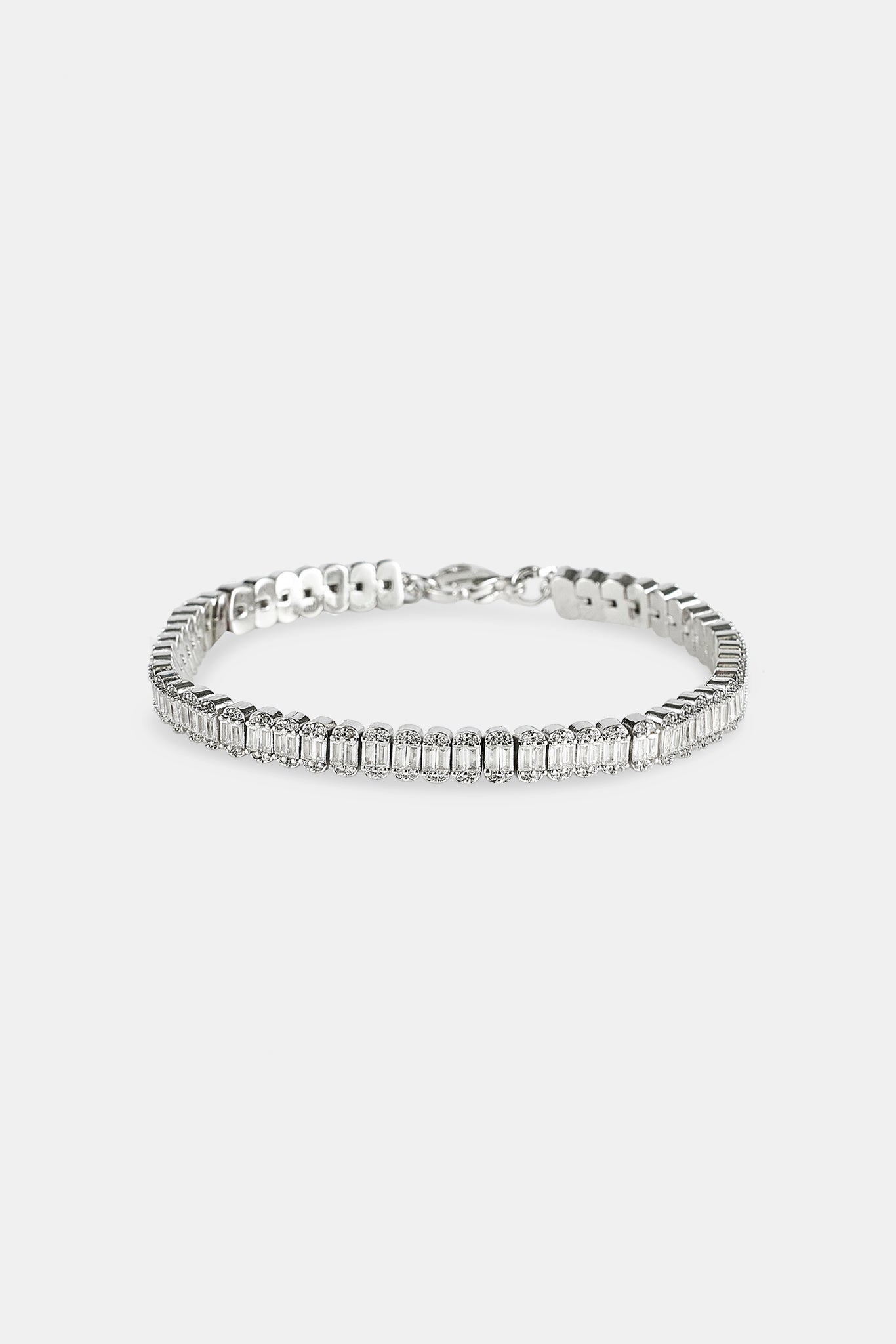 Iced Baguette Stone Tennis Bracelet - 6mm