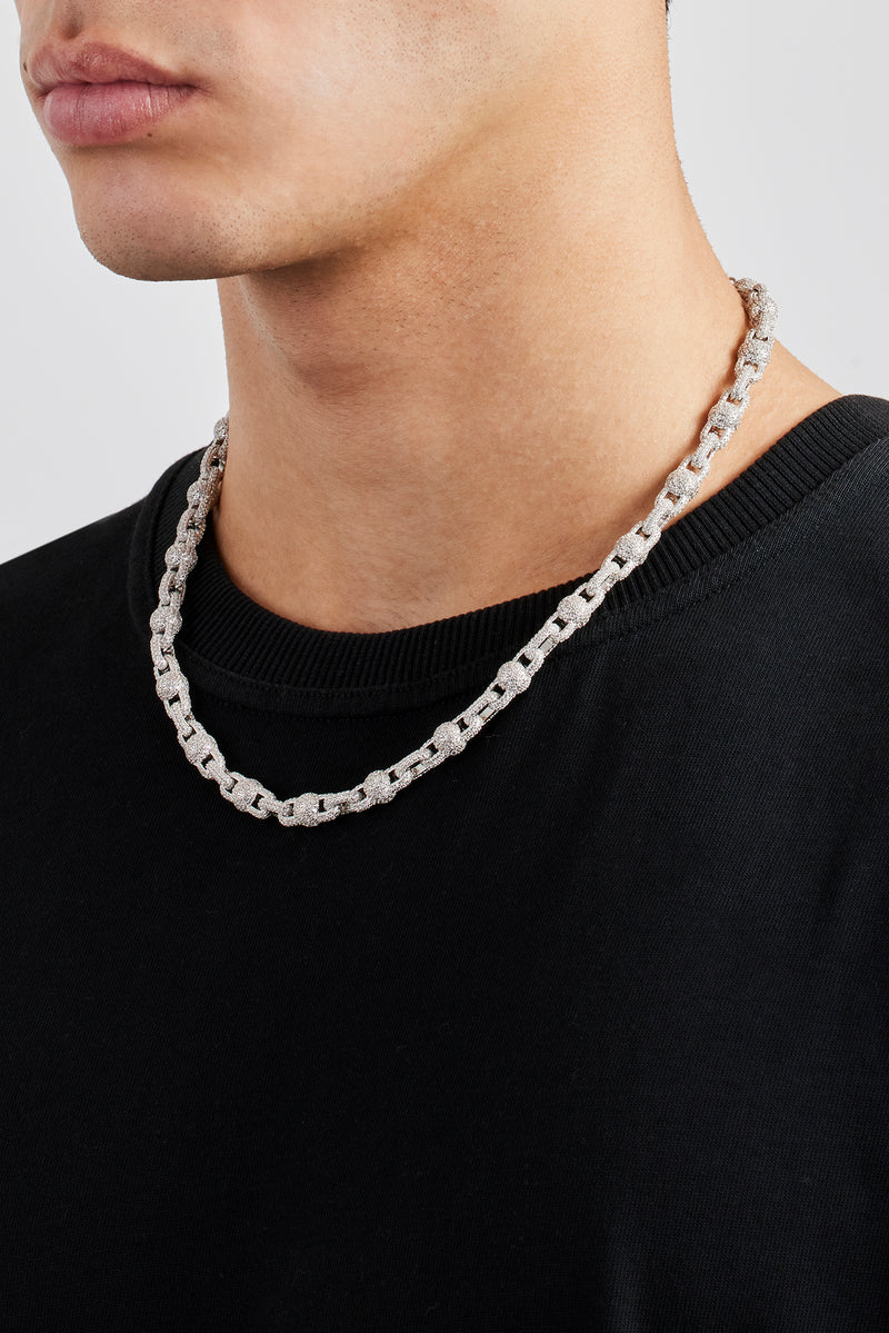 Iced Ball Link Chain - 8mm
