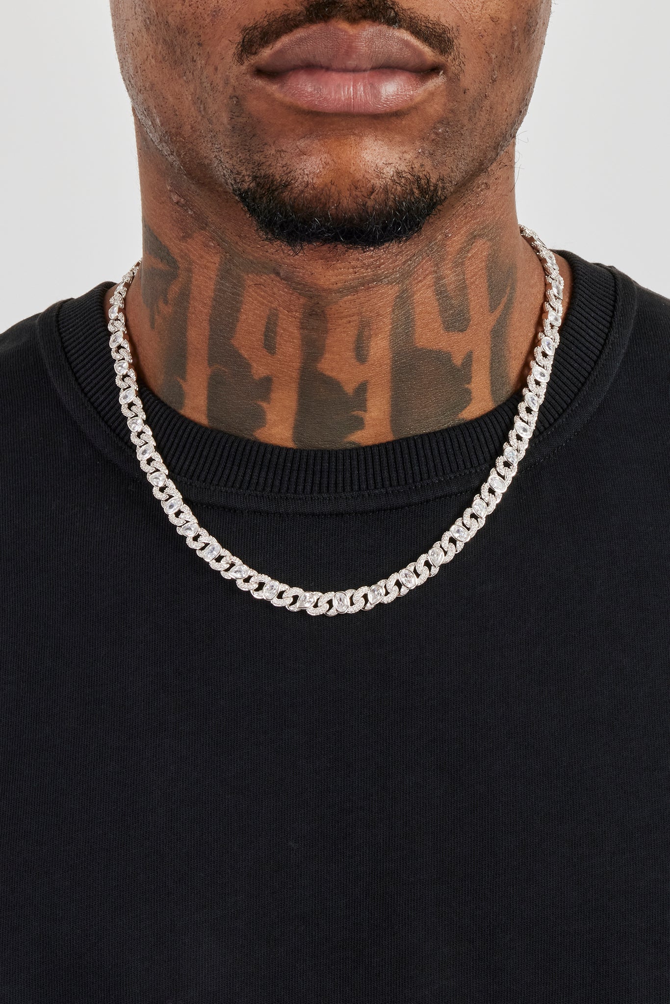 Iced Cuban Gemstone Link Chain - 8mm