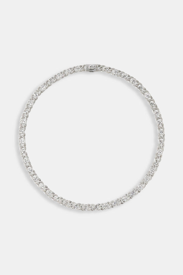 Iced Cuban Gemstone Link Chain - 8mm