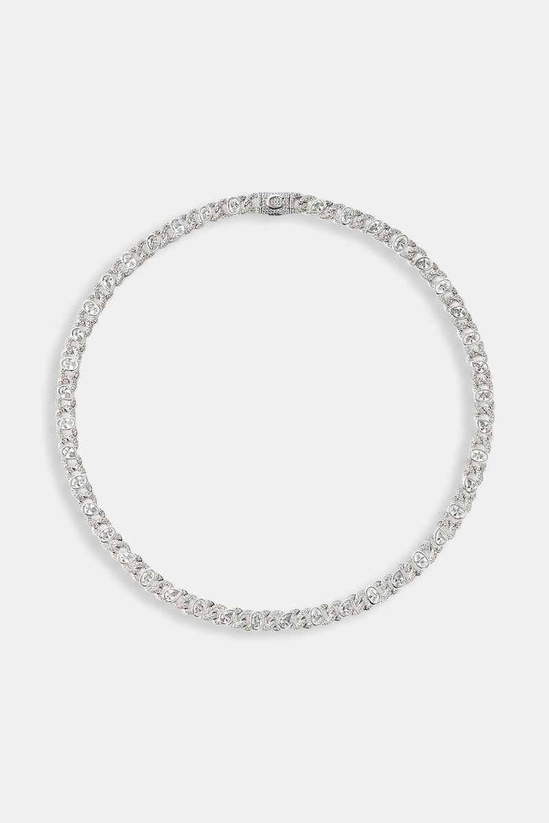 Iced Cuban Gemstone Link Chain - 8mm