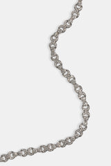 Iced Baguette & Pave Infinity Link Chain - 6mm