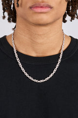 Iced Baguette & Pave Infinity Link Chain - 6mm