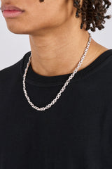 Iced Baguette & Pave Infinity Link Chain - 6mm