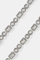 Iced Clear Baguette Stone Infinity Link Chain - 6mm