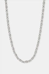 Iced Clear Baguette Stone Infinity Link Chain - 6mm