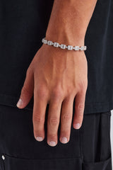 Iced Baguette Cluster Armband