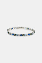 Eisblaues Ombré-Tennisarmband – 5 mm