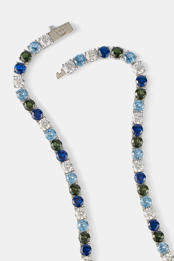 Eisblaue Ombré-Tenniskette – 5 mm