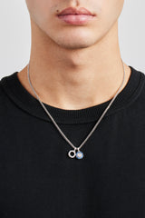 Halskette mit doppeltem, eisverziertem Motiv – 10 mm