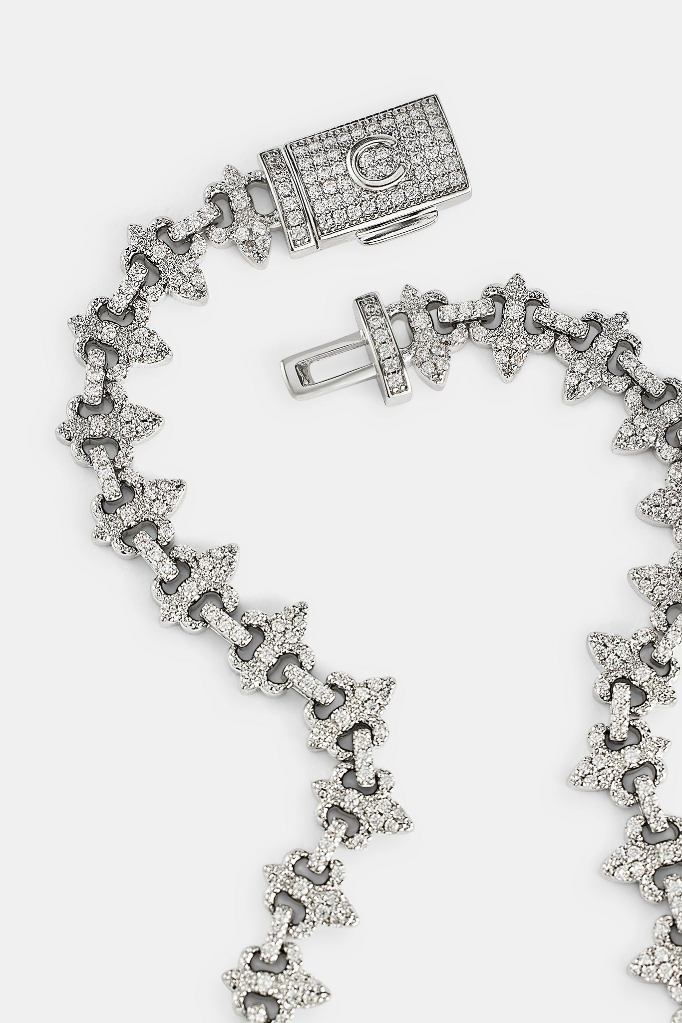 Armband mit vereistem Fleur-Motiv – 8 mm