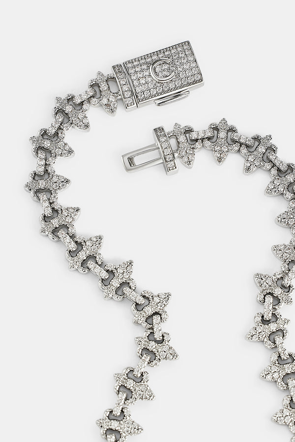 Armband mit vereistem Fleur-Motiv – 8 mm